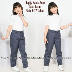 rose cargo anak perempuan korean style 5-17 tahun katun drill