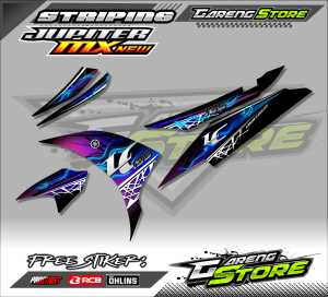 STRIPING VARIASI MOTOR YAMAHA JUPITER MX 135 NEW / STICKER LIST YAMAHA JUPITER MX 135 BARU