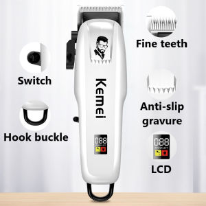 Mesin Cukur Rambut Cas Kemei PG-809A Profesional Barbershop KEMEI Indikator Baterai LCD Digital ORIGINAL KM 809A