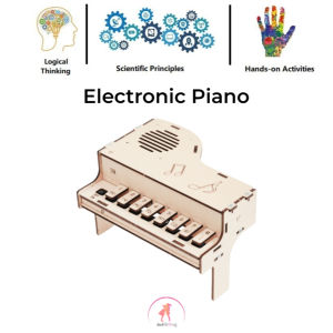 DIY Handmade Science STEM Kit: DIY Electronic Piano : Educational Science Toys: STEM Toy for Kids Wooden Toys
