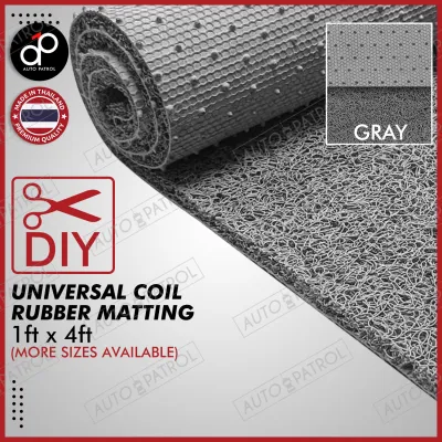 Soft Rubber Matting Loop Spaghetti Matting 1f x 4ft (PER ORDER) custom/continuous cut Black / Beige / Gray/Brown
