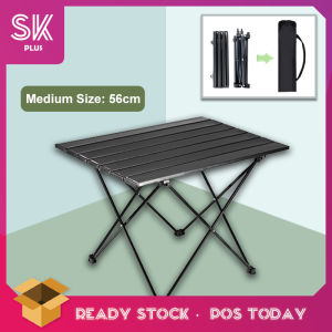 SKplus 56cm/68cm Outdoor Aluminium Folding Camping Table Portable Ultralight Small Picnic Table - Fulfilled by SKplus