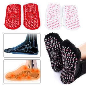 Calistouk Self-Heating Health Care Socks Tourmaline Magnetic Therapy Warm Foot Care Socks for Women Men