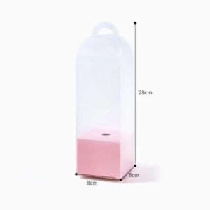 Clear Rose Packaging Box Transparent Plastic Flower Gift Box for Flower Single Flower Bouquet Box