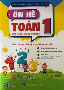 Sách Ôn hè toán 1 (dành cho học sinh lớp 1 lên lớp 2) Sách tham khảo cấp 1