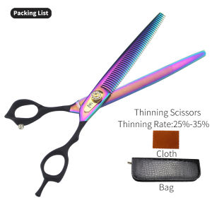 Sangelar 8 inch Kéo tỉa lông thú cưng cao cấp chuyên nghiệphai cấp độ tỉa lý tưởng cho việc chăm sóc lông mèo và chó vật dụng không thể thiếu cho thợ cắt tỉa chuyên nghiệp (tặng kèm túi)