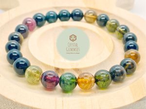 SG LOCAL - Authentic Old Mined Tourmaline Bracelet 老矿碧玺手串