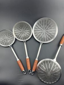 304 Stainless Steel Large Colander Thickened Frying Grid Mesh Sieve for Hot Pot Filter Slag