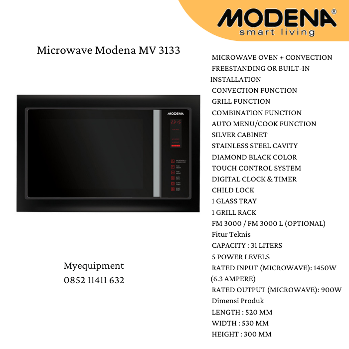 MODENA MV 3133 / MV3133 MICROWAVE Lazada Indonesia
