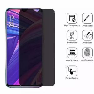 BAHAN TEBAL TEMPERED GLASS KACA PRIVACY FULL LAYAR OPPO A58