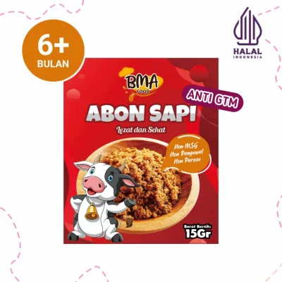 Abon MPASI BB Booster Bayi NON MSG Abon Bayi Anak 6+ 8+ Ayam Sapi Tuna Lele Teri Babyteri Anti GTM