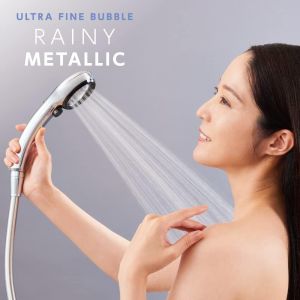 [Made In Japan] SANEI FB Shower Head ULTRA FINE BUBBLE RAINY METALLIC(METALLIC SILVER) / ULTRA FINE BUBBLE RAINY STOP(METALLIC BLUE)