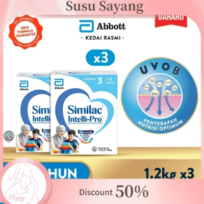 Similac Intelli-Pro Step 3 Growing Up Milk Foula BIB (1.2kg x 3)