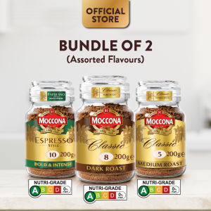 (Bundle of 2) MOCCONA Freeze Dried Instant Coffee 200g   (Expiry: Dec 2027)