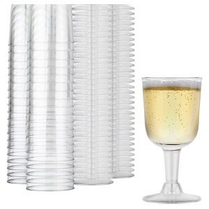 【LOCAL STOCK-Deliver in 2-3 days】High Quality△Clear Plastic Wine Glass Recyclable - Shatterproof Wine Goblet - Disposable & Reusable Cups for Champagne