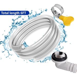 Air Conditioner Drain Hose Kit AC Drain Hose Connector Split 3/6Ft Window AC Condensate Connector