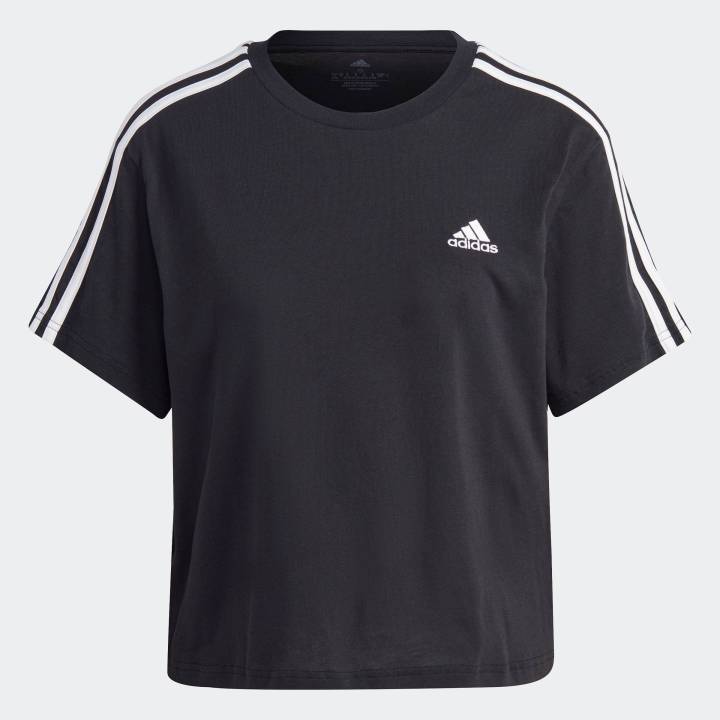 adidas Lifestyle Essentials 3-Stripes Single Jersey Crop Top Women