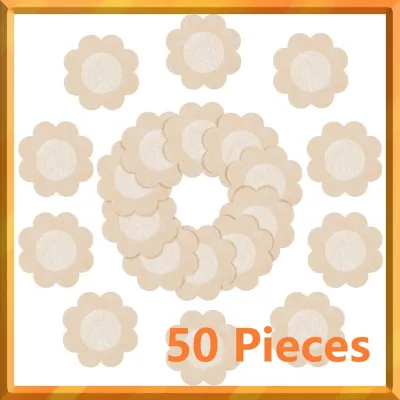 【Fast Delivery】50Pcs Women Nipple Stickers Invisible Breast Nipple Tape Cover Girls Disposable Bra Pad Patches