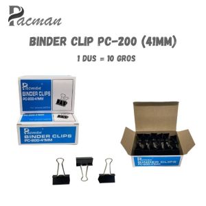 Binder Clip Pacman 200 Isi 12 Pcs / Klip Penjepit Kertas