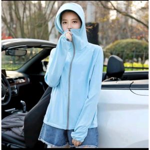 Jaket matahari  Hoodie Pelindung UV Anti Air Anti MatahariCocok Untuk Olahraga Luar Ruangan Siang Hari SH AO01