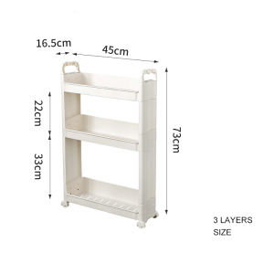 Multilayer Bedside Plastic Corner Storage Kitchen Rack Shelf Organizer | Kitchen Racks