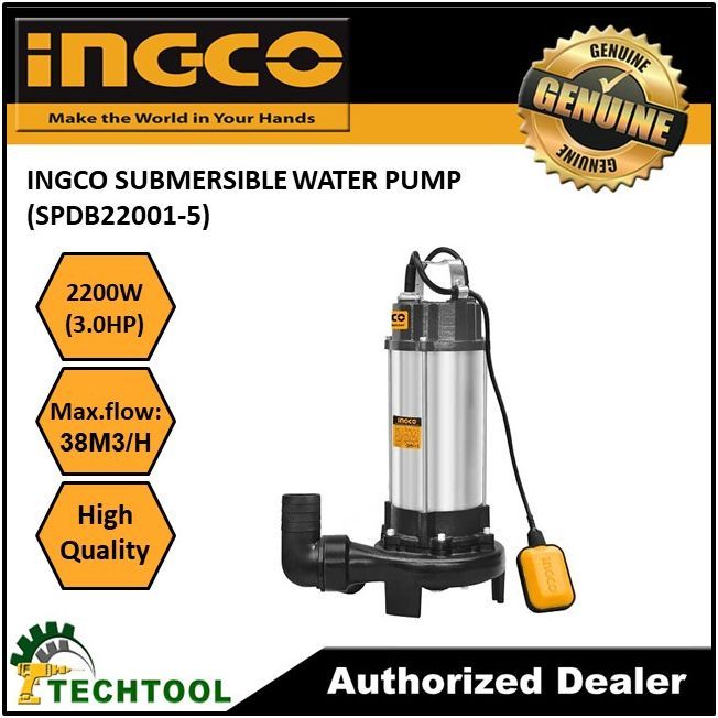 INGCO SUBMERSIBLE WATER PUMP 2200W 3HP (SPDB220015) Lazada PH
