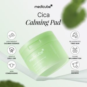 Medicube Exosome Cica Calming Pad 100 Pads | Soothing & Hydrating Toner Pads for Sensitive Skin | Redness Relief & Pore Care with Tea Tree