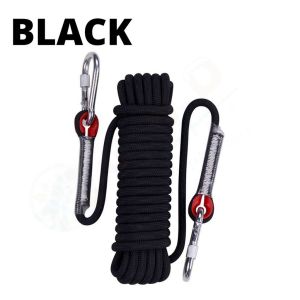 【Fast delivery】12mm limb rope for hammock umbrella rope camping 10m 20m climbing double hook rope high-strength escape rescue nylon safety rope climbing accessories