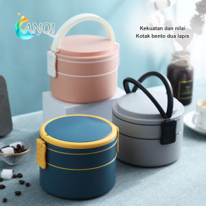 ANQI SHOP Lunch Box Anti Bocor Kotak Makan Anti Percikan Tempat Bekal VS-65