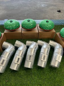 แอร์โฟว์ กรองแบบหัวเห็ด ขาด 3 นิ้ว สำหรับรถกระบะเครื่องคอมม่อนเรล