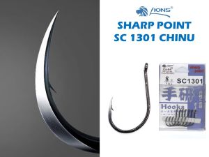 LIONS CHINU HOOK SHARP POINT SC1301 High Carbon FISHING HOOK Mata Kail Pancing Matakail Mancing Outdoor Sports Fishing