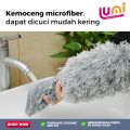 Kemoceng Teleskopik Pembersih Debu Gagang Panjang 2.8 Meter Sapu Microfiber Teleskopik Flexible Bisa Ditarik Ditekuk Alat Kebersihan Adjustable Membersihkan Langit Langit Atap Rumah Plafond Adjustable Deep Cleaning. 