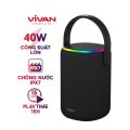 [99 diểm] Loa Bluetooth 5.3 âm pass mạnh mẽ VIVAN VS50 Hi-Fi Công Suất 40W - Chống Nước IPX7. 