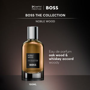 BOSS The Collection Noble Wood Eau De Parfum For Men 100ml - Whiskey Accord & Oak Wood - Woody EDP Perfume | by HUGO BOSS Fragrances