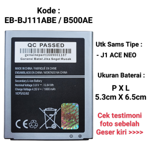 Baterai Sams J111 J1 ACE NEO ORIGINAL Battery Batre Bat Original