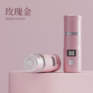 Taoxilife Portable Women Electric Hair Remover Smart LCD Display Lady Shaver IPX7 Waterproof Wet Dry Painless Trimmer for Facial Underarm Leg Body Type‑C Fast Charging Rose Gold Travel Razor