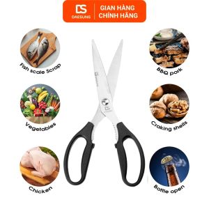 Kéo nhà bếp đa năng Daesung VKS-003 thép không gỉ dài 9.8 inches dùng cắt thịt và thực phẩm
