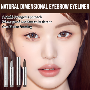 Natural Dimensional Wild Eyebrow Eyeliner Multiuse Long Lasting Waterproof Smudge Proof Quick-Drying Soft Eyebrow Pencil Easy To Color