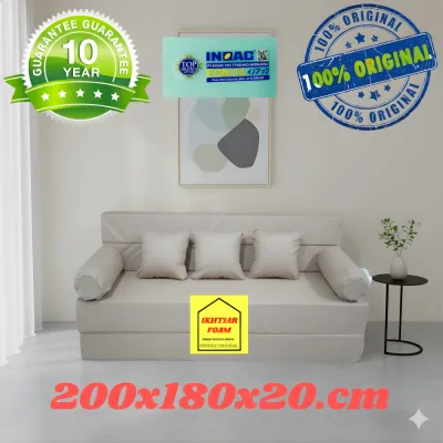 Sofabed Inoac Nomor Satu – Bahan Oscar Anti Air Ukuran 200x180x20 cm Inoac Original