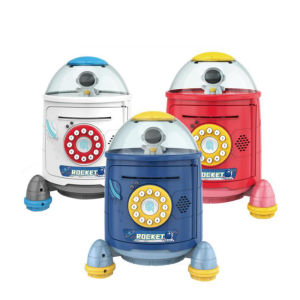 New Rocket Piggy Bank Electronic Password ATM Money Box Saving Box for Coin Deposit Cash Safe Kid Gift Home Decoration