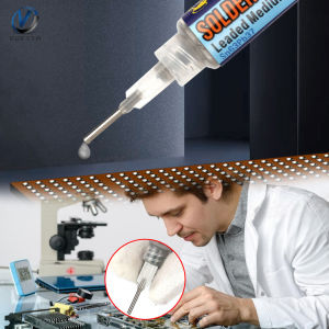 VOKTTA Tin Solder Paste 138℃ 217°℃ Melting Point No-Clean Welding Soldering Tin for Electronics PCB IC CPU LED BGA Repairing