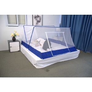 A62 [MÀN XẾP CÓ CỬA + CHÂN VIỀN VẢI LỤA] Khung INox 304 hiện đại  chống muỗi hiệu quảCửa từ m4