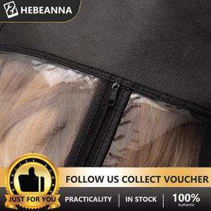 hebeanna Long Hair Extensions Storage Bag Non-Woven Dust Proof Wigs Carrier Bags With Hook For Home Organizer Wig Packing Bag