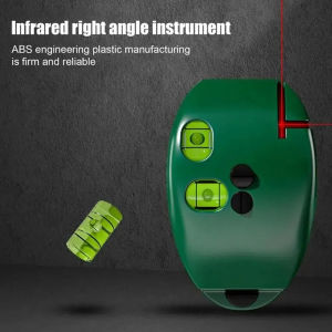 90° Right Angle Infrared Laser Level Horizontal Line Mouse Level Vertical Bubble Level Multipurpose Leveling 2 Lines Levels Measure Device