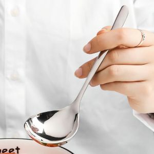 Thìa Muôi / Vá Múc Canh Inox 304 Mạ Bạc Cao Cấp Bóng Loáng Dày Dặn Bền Đẹp -Lumbley