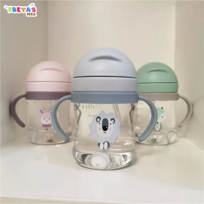 FR-C759 Botol Minum Anak Sedotan 250ML Gelas Minum Bayi Training Cup Baby Botol Minum Karakter Anti