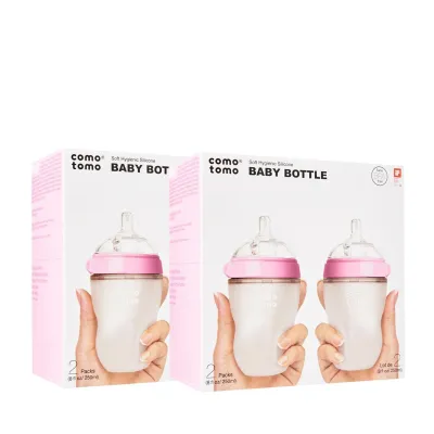 Comotomo Bundle of 4 250ml - Pink