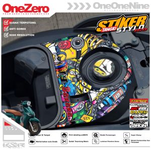COD - OneZero Stiker Tangki HONDA STYLO 160 2024 Sticker Tengki Motor Matic Sudah di potong