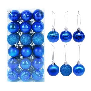 SLIGHTDELVE Shatterproof Decorative Party for Christmas Tree Glitter Hanging Pendant Party Supplies Balls Xmas Supplies Home Decor Xmas Tree Topper Christmas Tree Balls Christmas Decorations