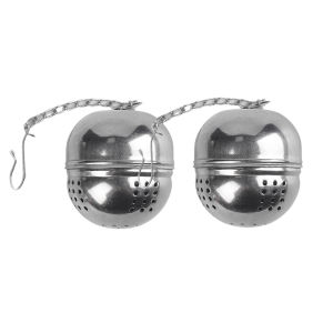 2Pcs Vòng Thép Không Gỉ bộ lọc trà lưới lọc dùng nhiều lần lá trà Gia Vị Gia Vị Bóng Súp Túi Cho Lọc Các Loại Thảo Mộc Gia Vị Pha Trà Và Cà Phê